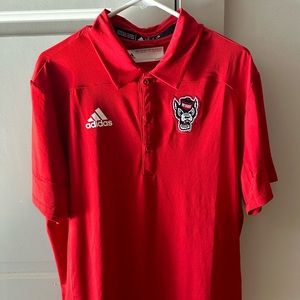 NC State Adidas Aeroready Polo Men’s Large